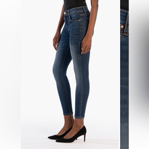 KUT from the Kloth Donna Fab Ab High Waist Ankle Skinny Jeans Size 2 - Picture 14 of 14